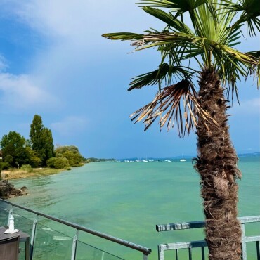 Abschied vom Sommer 2025: Karibik beim Pier in Uttwil - Leserfoto: Ruedi Dubs /  24 / 2025