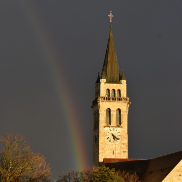 Regenbogen über Romanshorn - Leserfoto: Peter Schaad /  13 / 2026