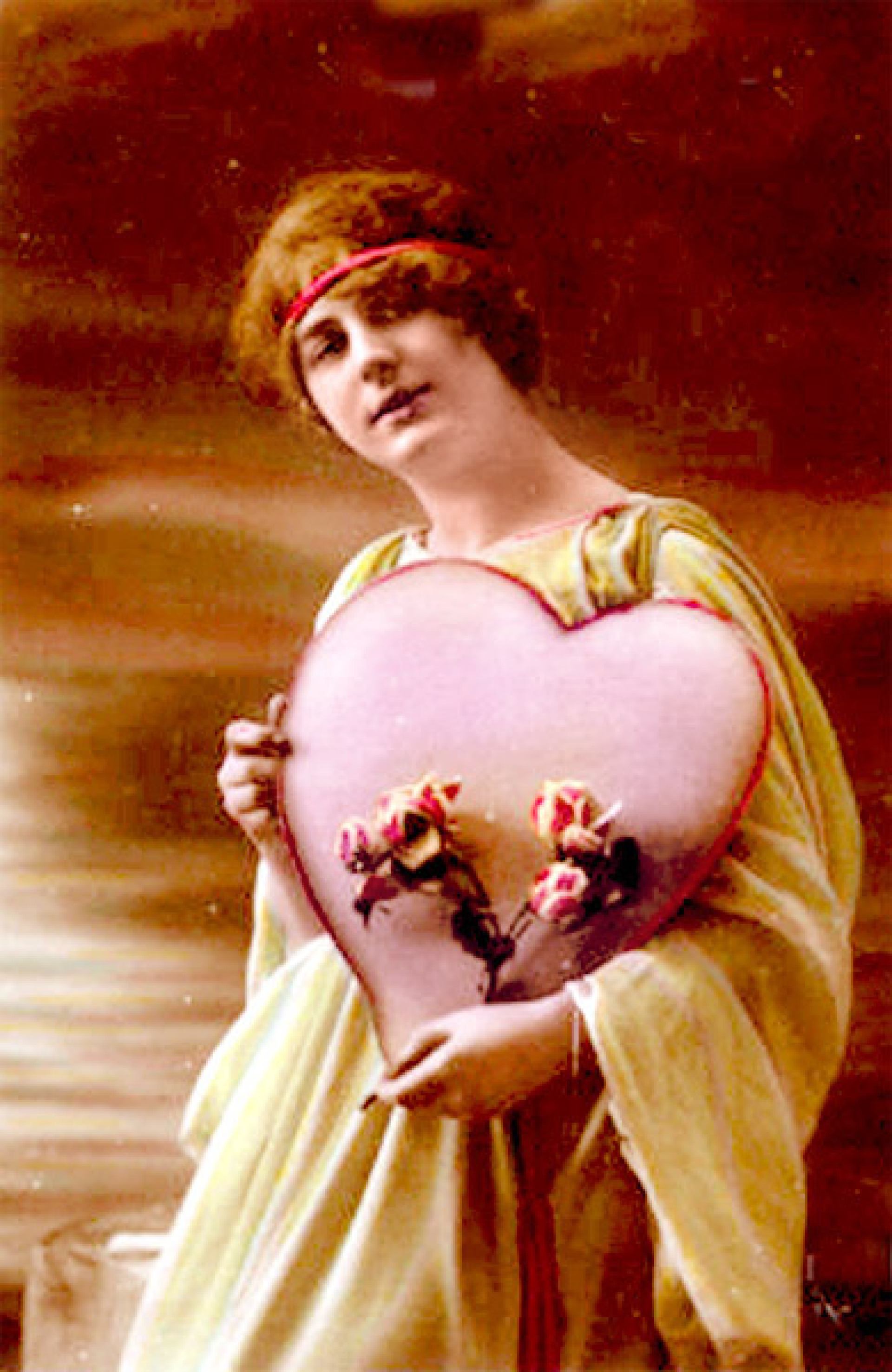 Valentinstagskarte von etwa 1910. Quelle de.wikipedia.org/wiki/Valentinstag