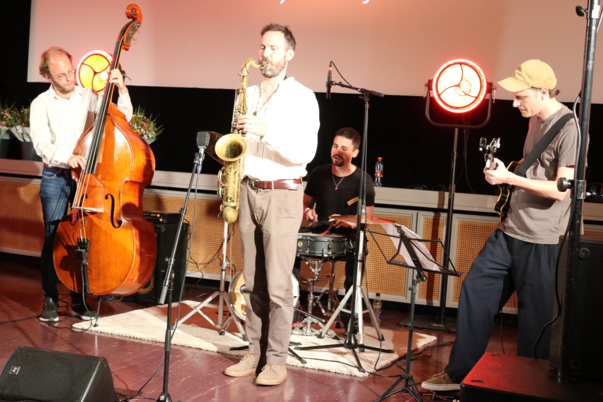 Mit Jazz und Swing die Übergabe der Förderpreise gewürdigt – das Meta Zero Quartett. Fotos: Markus Bösch
