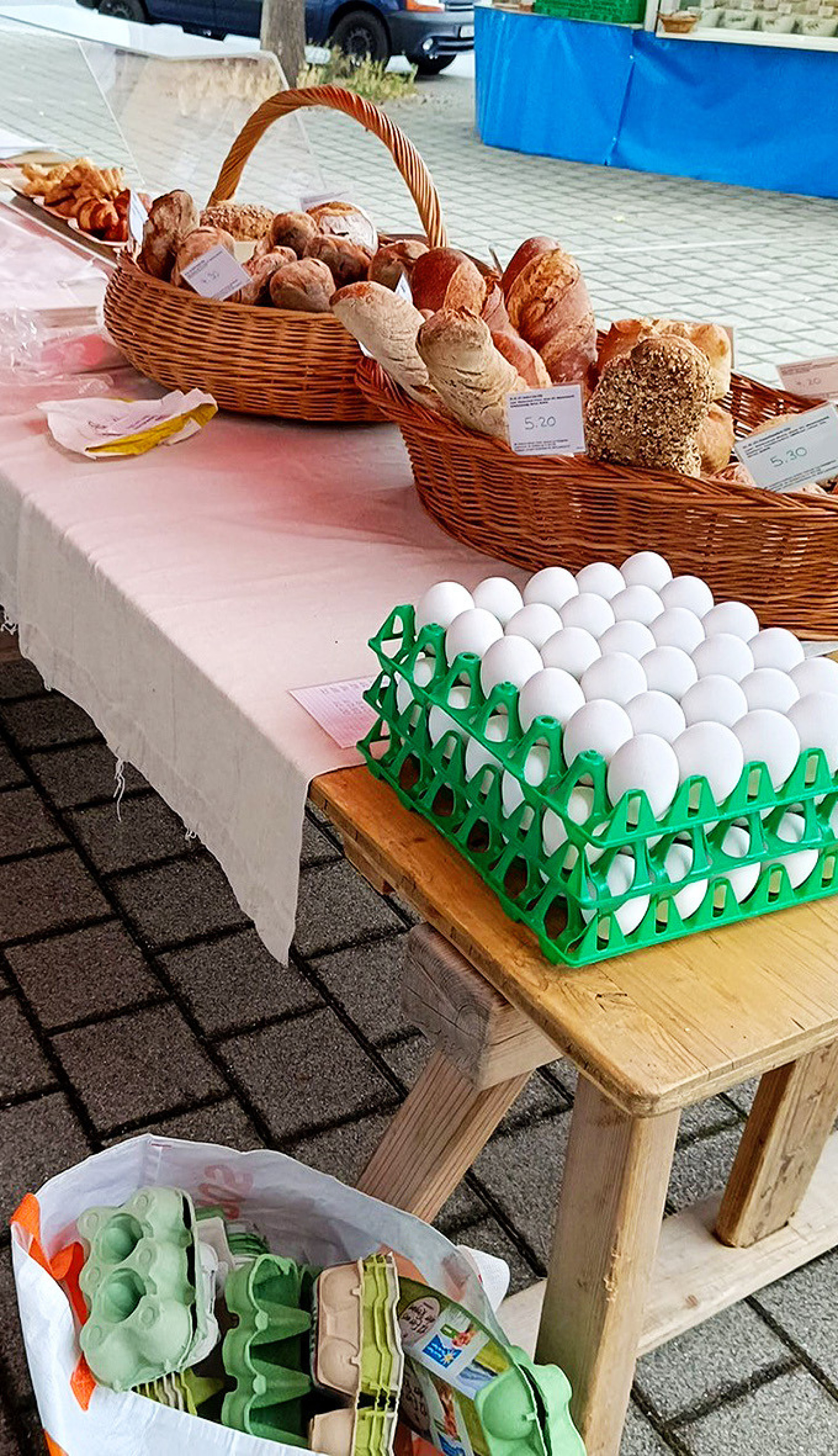 Brot und Backwaren am Wochenmarkt