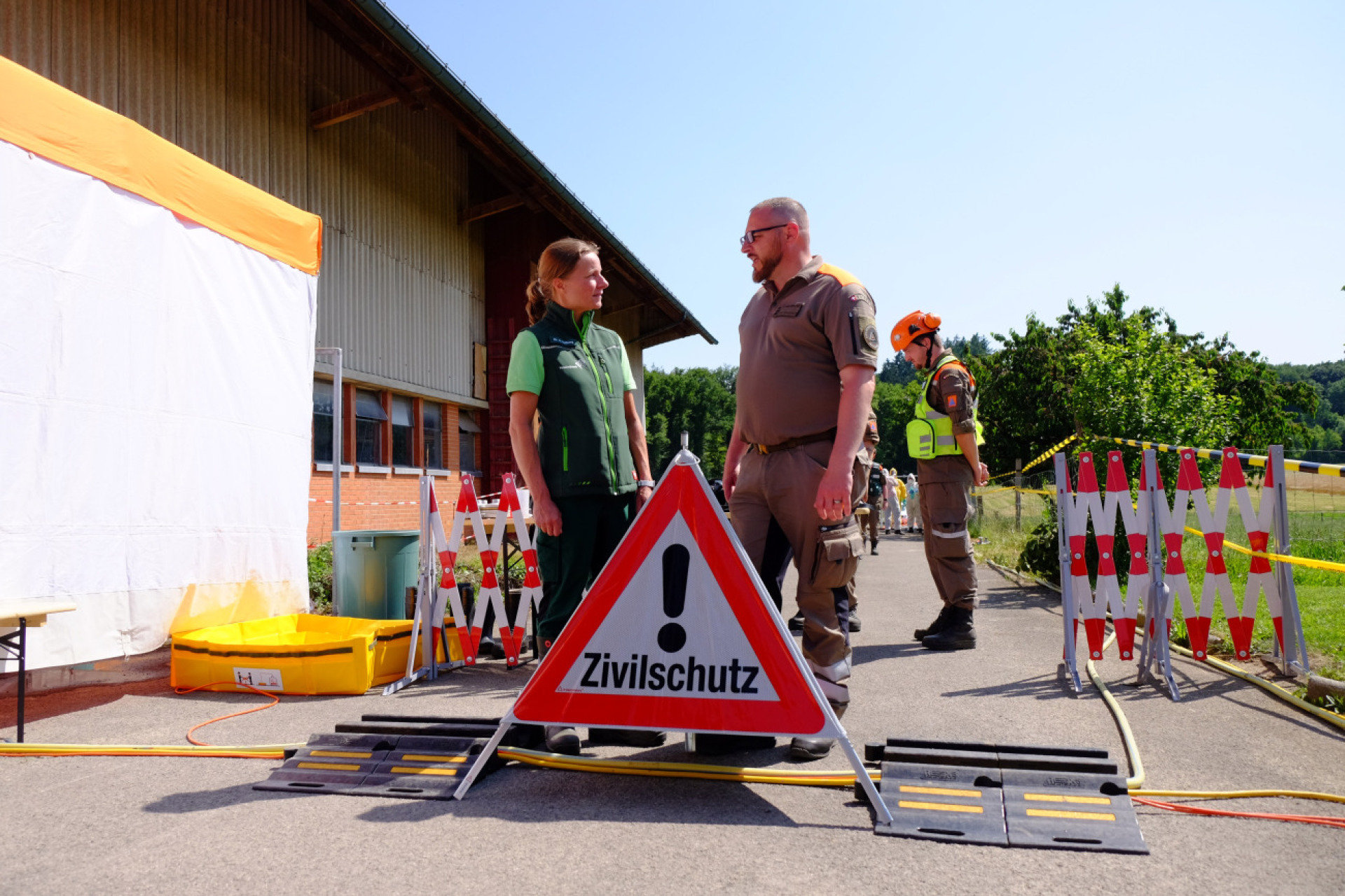 Kantonale Übung zur Bekämpfung der Maul- und Klauenseuche