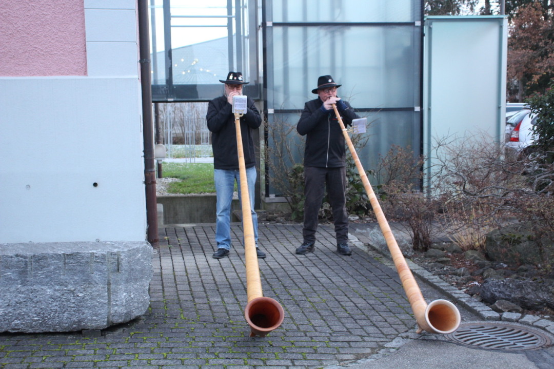 Alphornklängen heimatliche Stimmung. Alphornklängen heimatliche Stimmung.