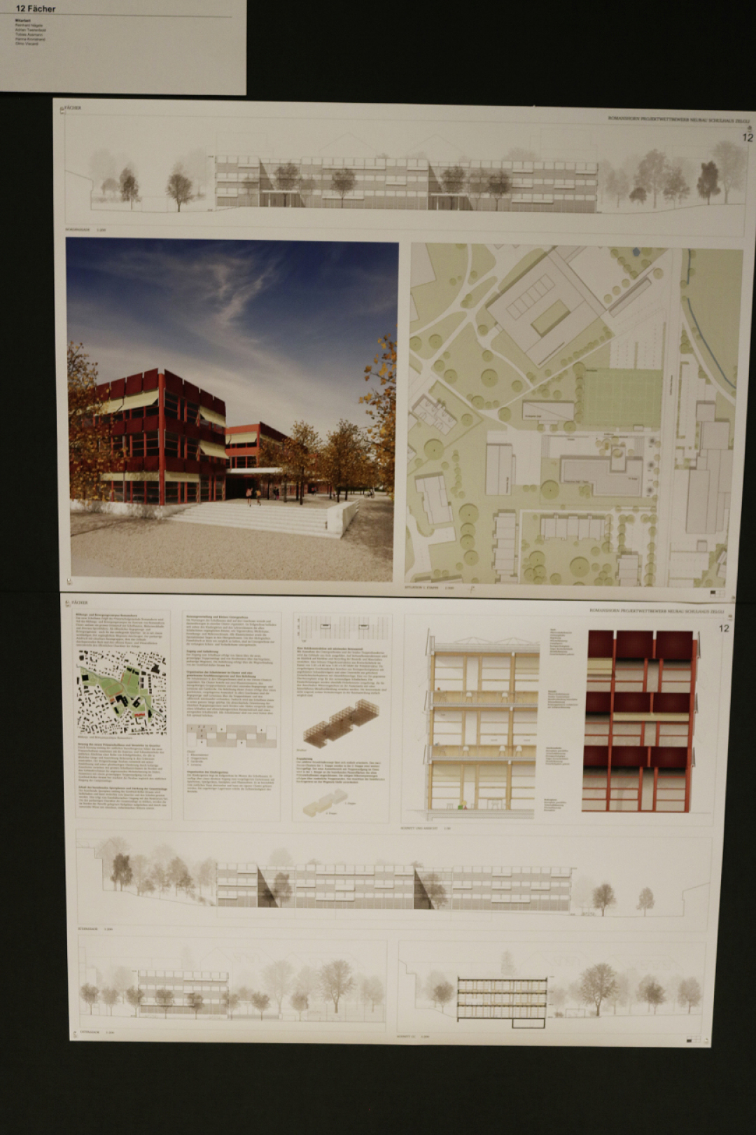 Visualisierung des neuen Zelgli-Schulhauses.