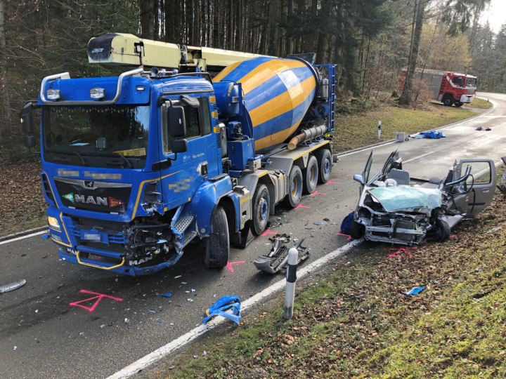 Im Jahr 2022 ist die Zahl der Verkehrsunfälle auf Thurgauer Strassen leicht angestiegen. Foto: Kantonspolizei Thurgau