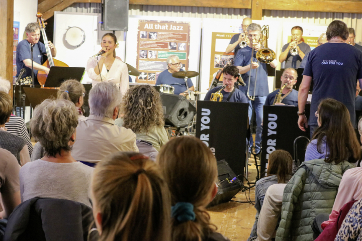 Big-Band-Sound vom Feisten mit der Arboner Big-Band «One For You». Fotos: Markus Bösch