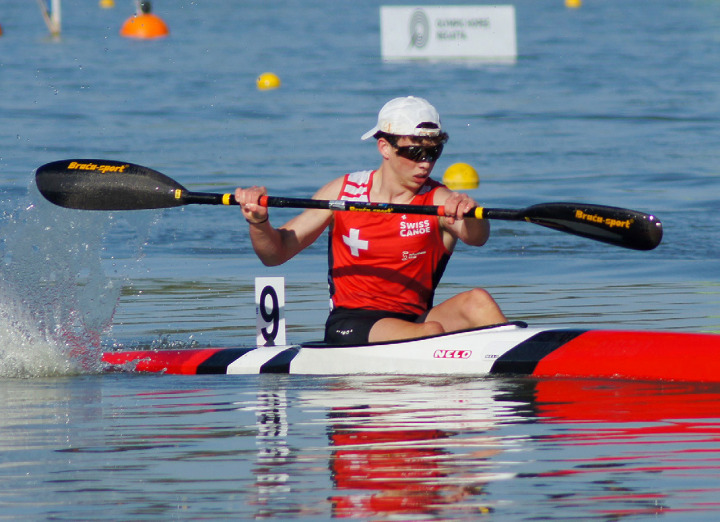 Sebastian Bachmann und Malin Fäh vom Kanu-Club Romanshorn lieferten die besten Resultate der Schweizer Delegation an den «Olympic Hopes» in Ungarn. Fotos: Kanu-Club Romanshorn