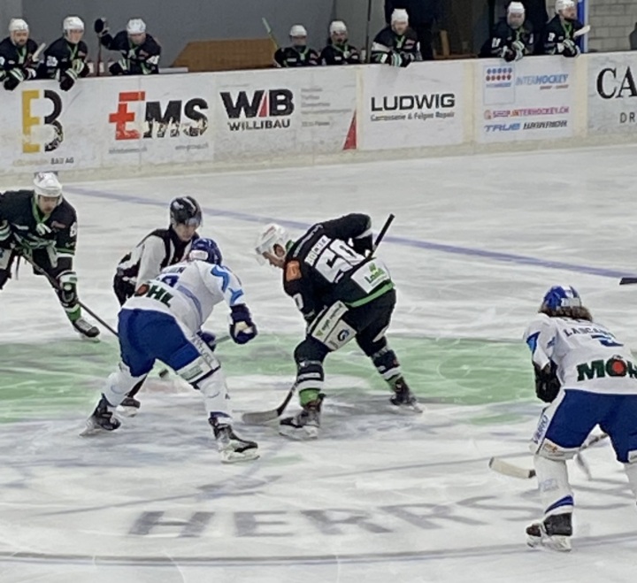 Im Auswärtsspiel am Dienstag in Grüsch fuhren die Hechte gegen den HC Prättigau-Herrschaft eine bittere Niederlage ein. Foto: Hansruedi Vonmoos