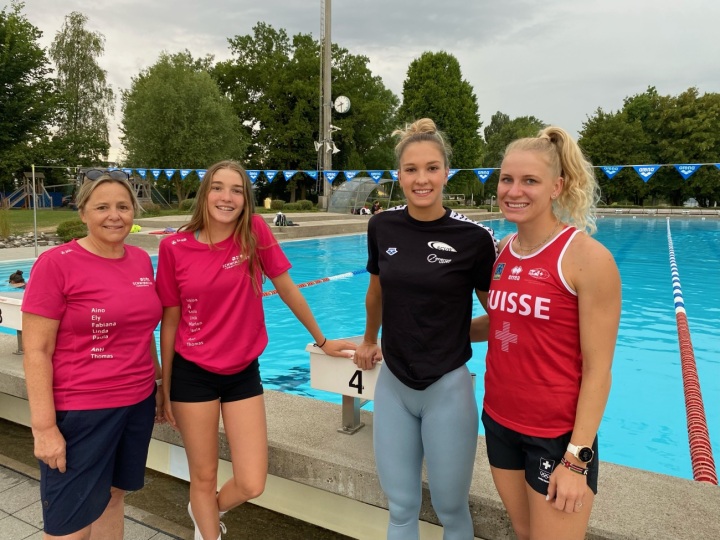 Antoinette Gerber, Elisa Balsamo, Fabiana Bötschi, Lea Egloff (von links nach rechts) Foto: Thomas Gerber