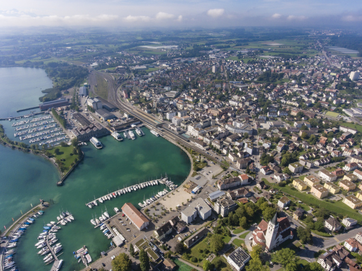 Die Hafenstadt Romanshorn. Bild: Stadt Romanshorn