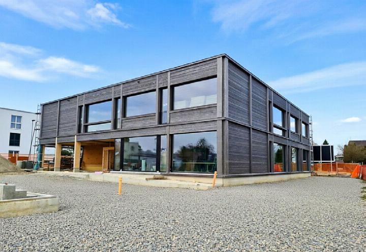 Neues SH Brüggli an der Kamorstrasse 3, Baustand Ende März 2026, Eröffnung August 2026. Foto: Primarschulgemeinde Romanshorn