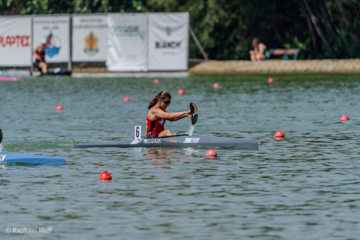 Ladina Amherd in ihrem Element – hier an der diesjährigen Junioren-Weltmeisterschaft. Foto: zVg.