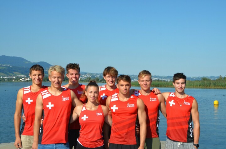 Die Schweizer Kanu-Junioren überzeugen an der WM in Ungarn. Foto: F. Wyss
