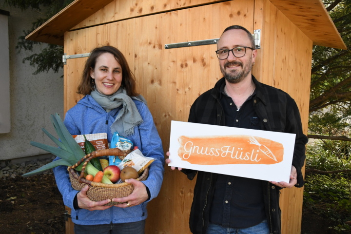 Katja Gsell (Kirchlicher Sozialdienst evangelische Kirchgemeinde) und Andreas Pfiffner (Kirchlicher Sozialdienst katholische Kirchgemeinde). Foto: zVg.