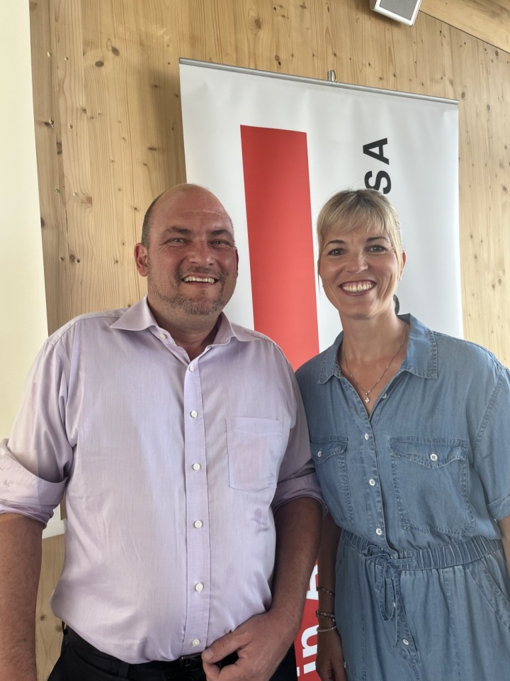 Diana Gutjahr, Präsidentin Thurgauer Gewerbeverband und Richard Heini, Präsident AGVS