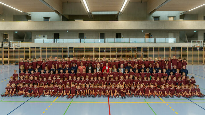 158 Kinder nahmen am Fussballcamp 2023 teil. Foto: Fussballcamp Neukirch