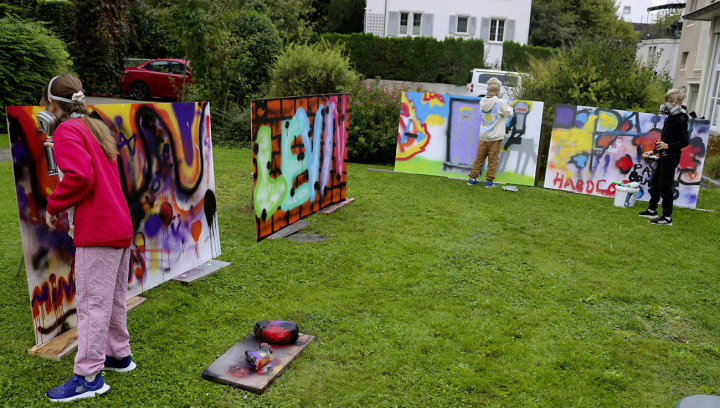 Talente machen auch in den Ferien keine Pause: Das zeigten die Kinder, die an den Angeboten des Talenticums teilgenommen haben. Fotos: Markus Bösch