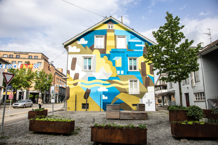 Der Sternenplatz in Romanshorn. Bild: Rolf Müller/Stadt Romanshorn