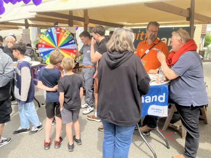 Am «Lenz» mit einem Stand dabei: Die Mitte Romanshorn. Foto: Jürg Marolf