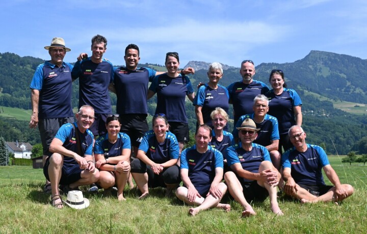 Die Romanshorner Wettkämpferinnen und Wettkämpfer sind zufrieden mit dem Resultat am Sportfittag in Kaltbrunn. Foto: FTV & MTV Romanshorn Die Romanshorner Wettkämpferinnen und Wettkämpfer sind zufrieden mit dem Resultat am Sportfittag in Kaltbrunn. Foto: FTV & MTV Romanshorn