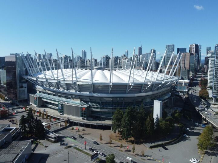 Stadion BC Place in Vancouver, Kanada, wo am 24. Juni die Schweizer Nati gegen Kanada spielt. Foto: by the six
