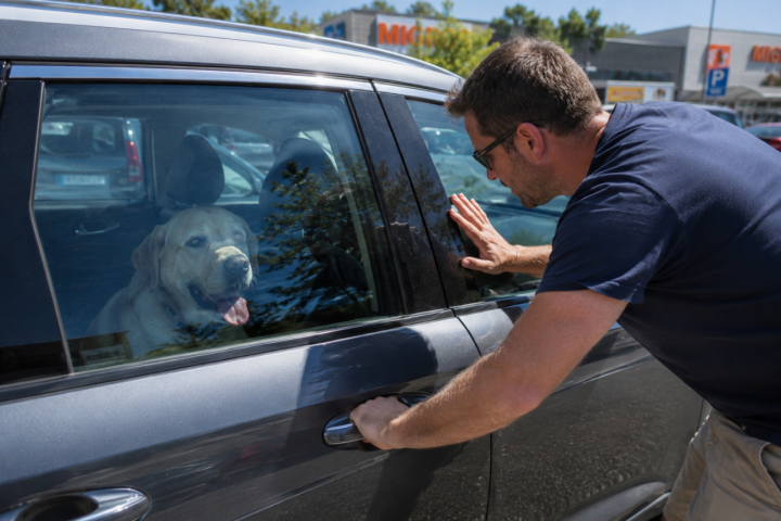 Heisse Aussentemperaturen oder starke Sonneneinstrahlung können zur Todesfalle für Kinder oder Tiere in parkierten Fahrzeugen werden. Symbolbild ChatGTP Redaktion Heisse Aussentemperaturen oder starke Sonneneinstrahlung können zur Todesfalle für Kinder oder Tiere in parkierten Fahrzeugen werden. Symbolbild ChatGTP Redaktion