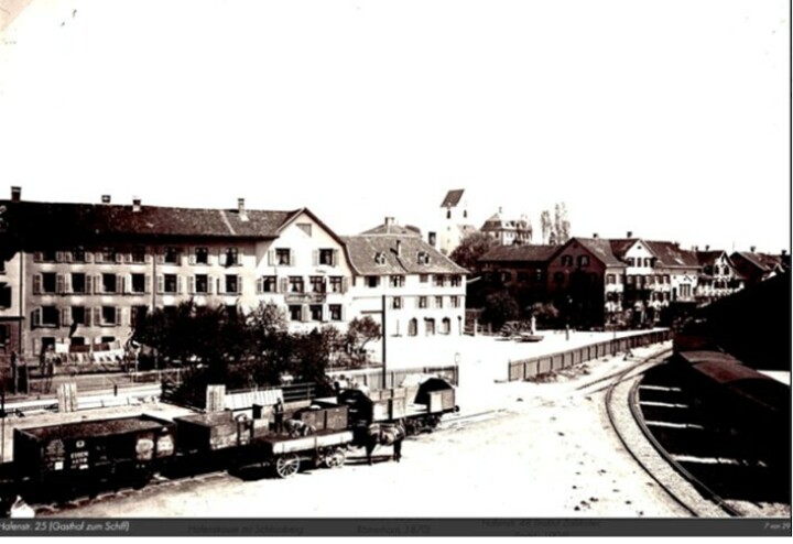 Die Hafenstrasse um 1900. Foto: zVg. Museum am Hafen