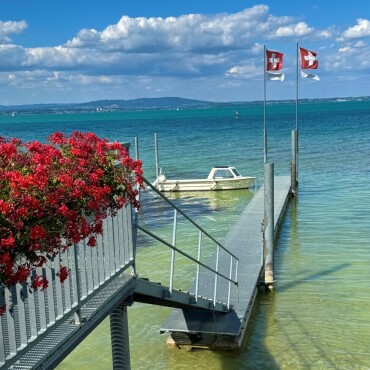 «Pier»-Steg in Uttwil - Leserfoto: Ruedi Dubs / 37 / 2026