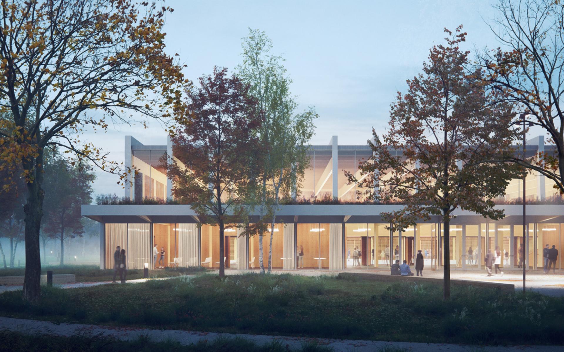 Spatenstich für die neue Mehrzweckhalle Bach