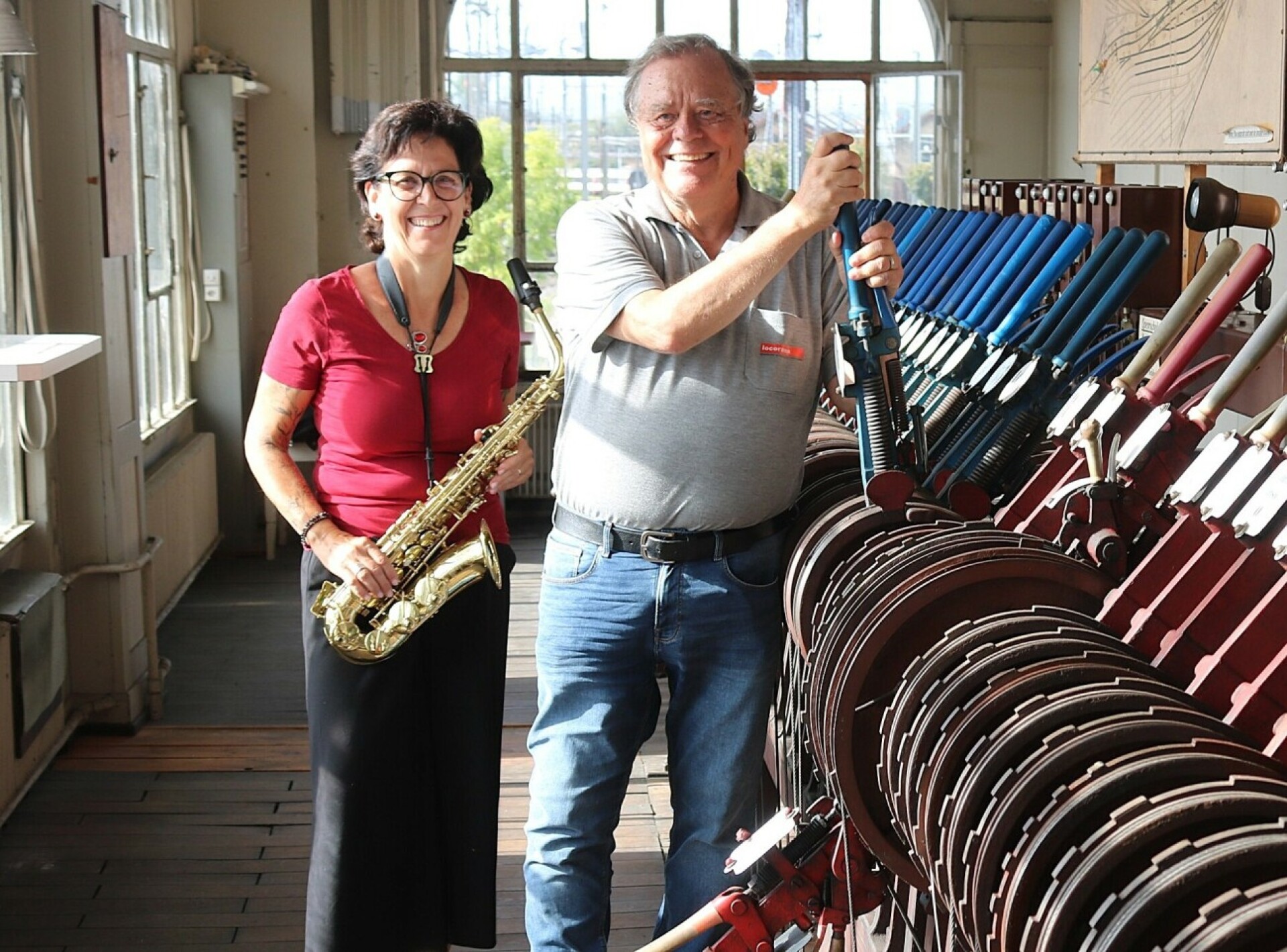 Zeitreise der besonderen Art: Mit Saxofon und Stellwerkfeeling
