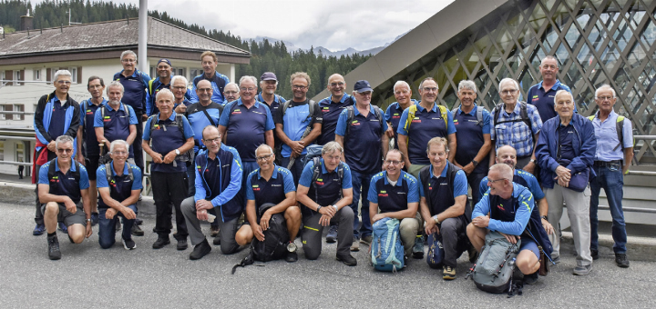 Zwei Tage unterwegs: Die Männerturner erlebten eine rundum gelungene Turnfahrt in und um Arosa. Foto: MTV Romanshorn